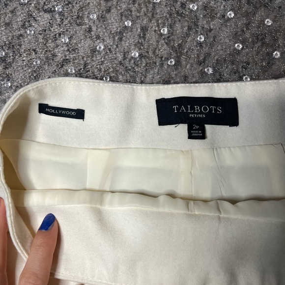 Talbots White Wool Dress Pants - Picture 3 of 7